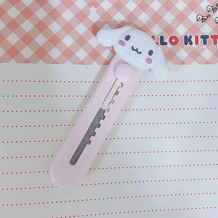 Aionyaaa Kawaii My Melody Cinnamoroll Kuromi Anime Sanrios Cute Cartoon Mini Utility Knife Paper Knife Portable Small Knife Birthday Gift