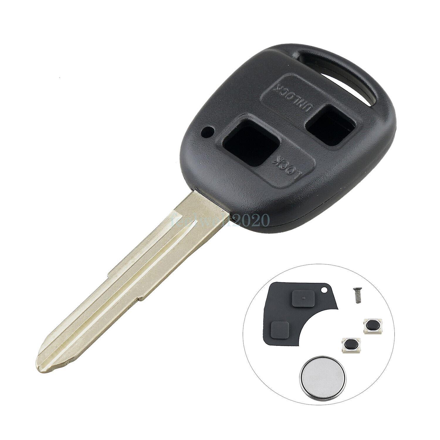 MediaTronixs 2Button For Toyota Yaris MR2 Celica Verso Corolla Echo Remote Key Fob Case Shell