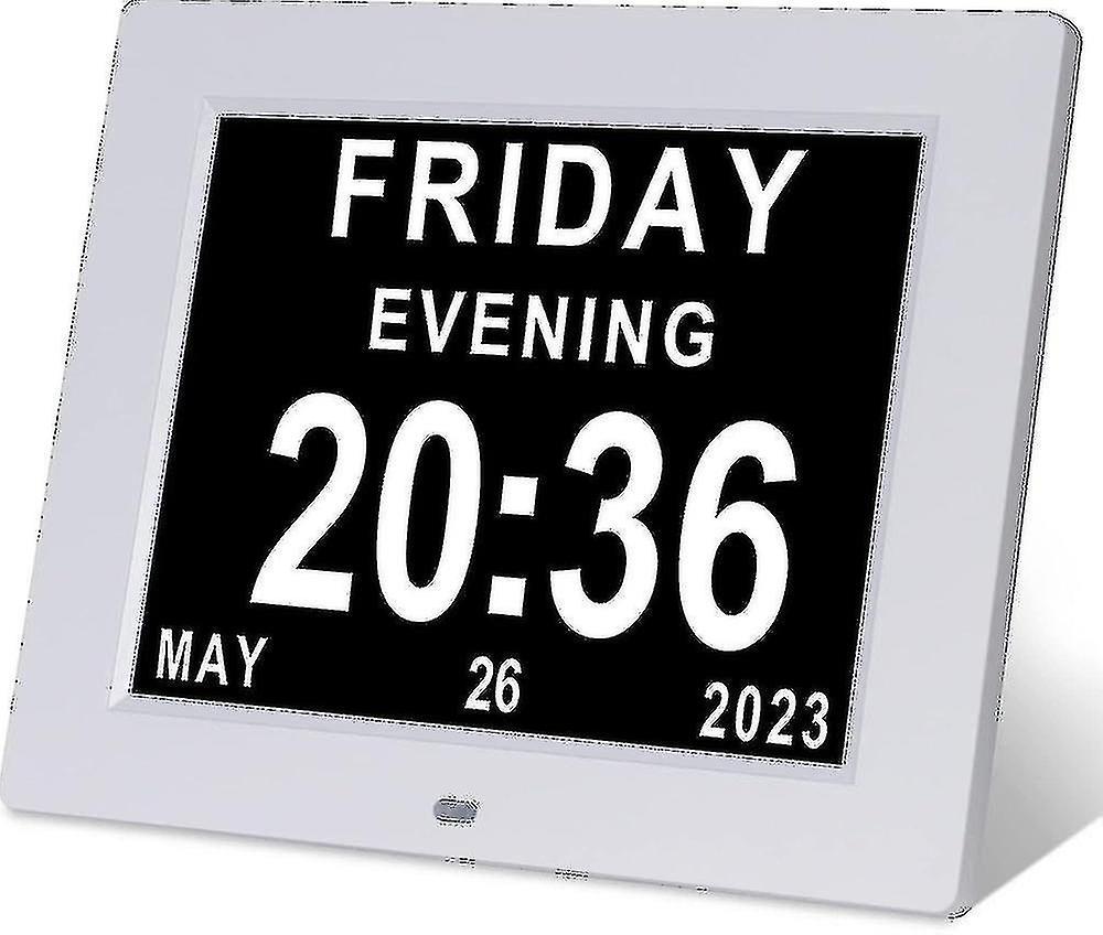 Subaoe Dementia Clock Alzheimers Clock Large Digital Calendar Clock For Seniors,clock With Day And Date F February7