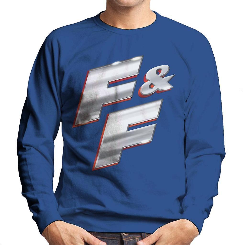 Fast & Furious Fast and Furious FF Chrome Logo Men's Sweatshirt Royal Blue XX-Large