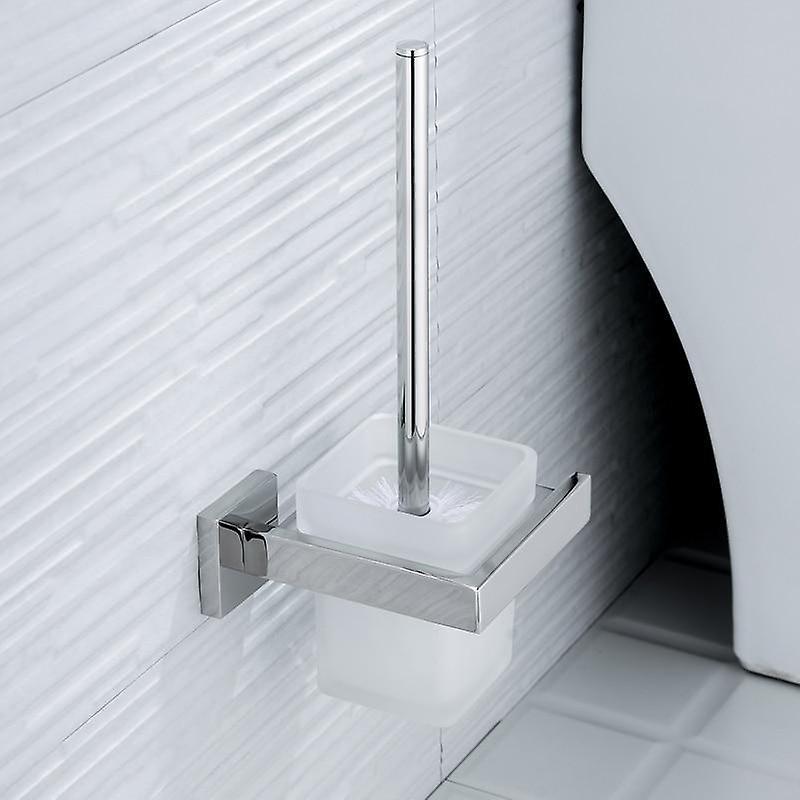 Slowmoose Stainless Steel Bathroom Hardware Set- Including Paper Roll  And Toilet Brush Toilet Brush Holder