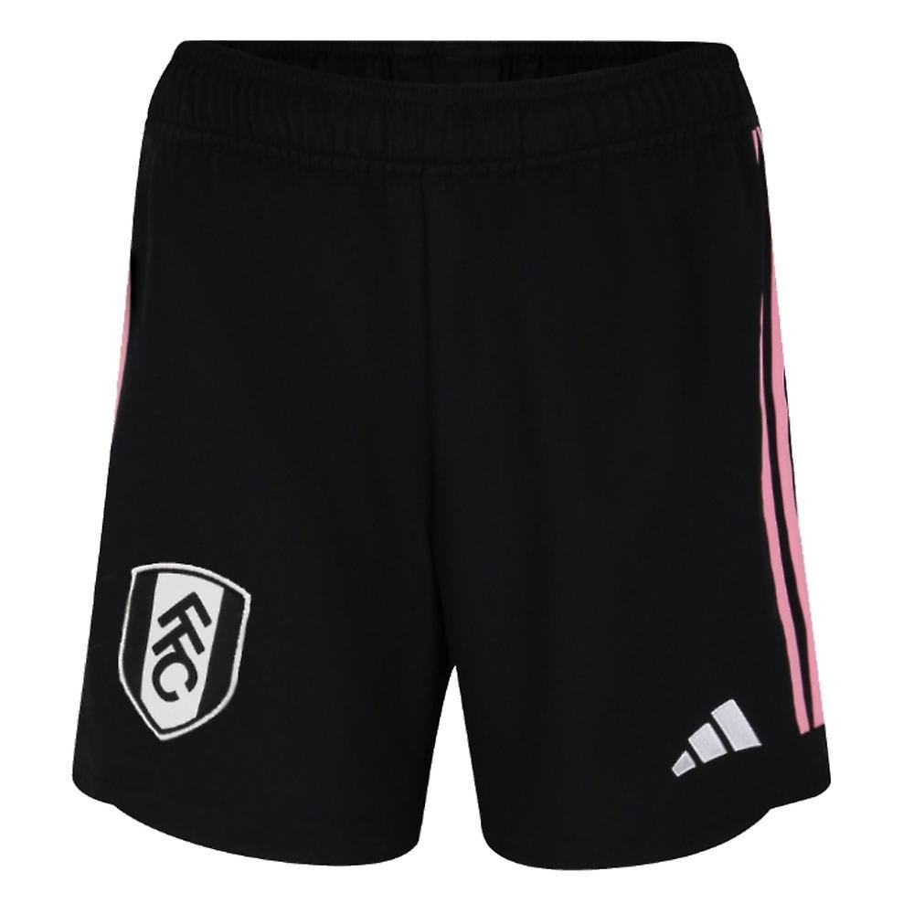 Adidas 2023-2024 Fulham Third Shorts (Black) - Kids 7-8 Years - 22 inch Waist