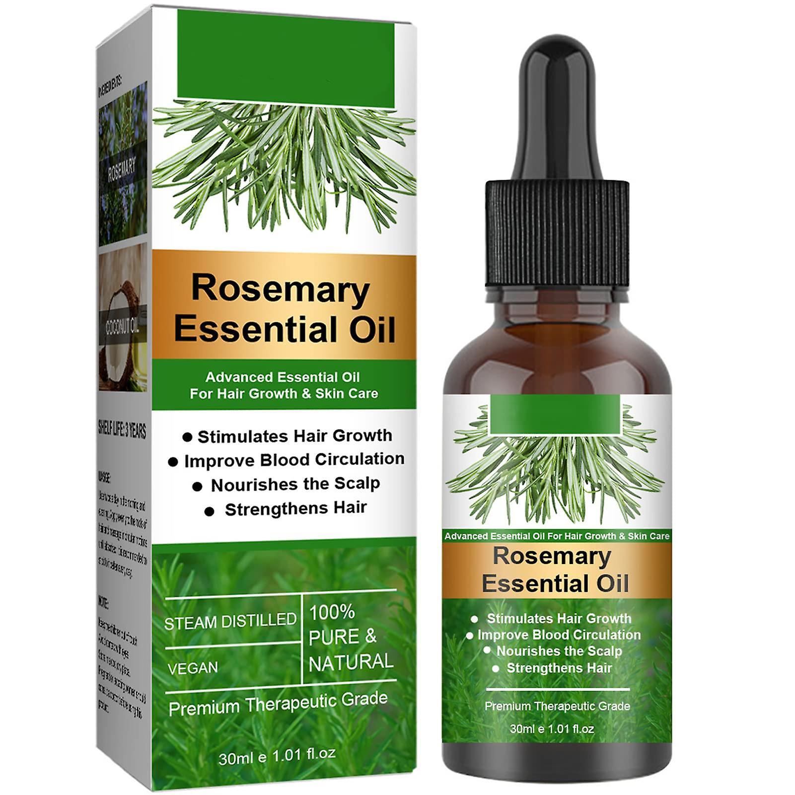 Elsavct Rosemary Hair Growth Oil, Rosemary Essential Oil, Rosemary Oil for Hair Growth & Skin Care, Stimulates Hair Growth