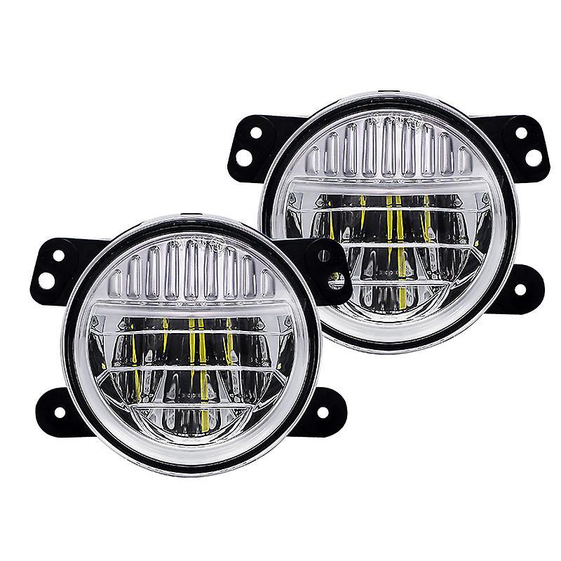 Car Light 4inch Led Fog Lights Mounting Bracket For Jeep Wrangler Jl 2018 2019 For Jeep Wrangler Jk Tj Lj Hummer H1 H2 Dodge Chrysler For JK Sliver