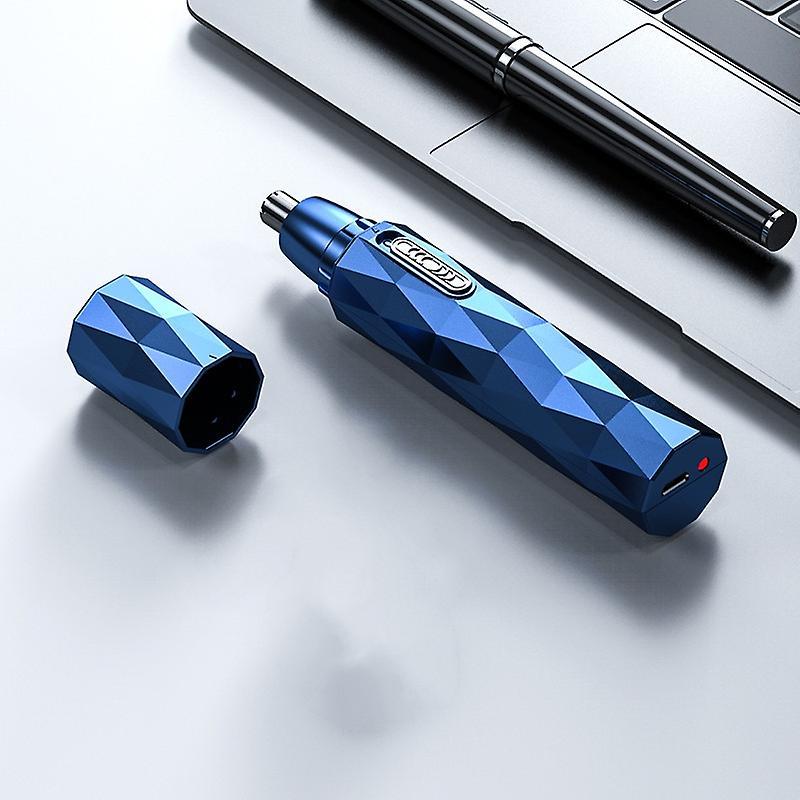 LNMHYTZ Trimmer For Men Nose Hair Clippers Hair Removal For Men Male Epilator Trimmer Cleaning Tool Ears Bea Single Blade Blue