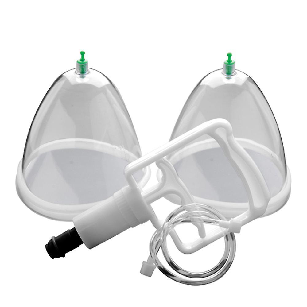 Gaoguang Mardi Gras Gifts Breast 2 Cups System Breast Enlargement Massager Breastfeeding Suction Pump Clear