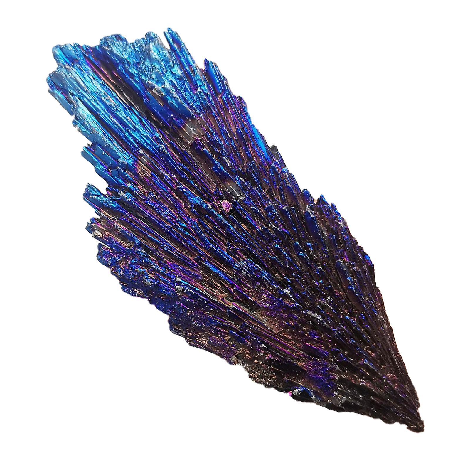 Wilitto Electroplate Stone Eco-friendly Feather Shape Stone Mineral Specimen Tourmaline for Home 5