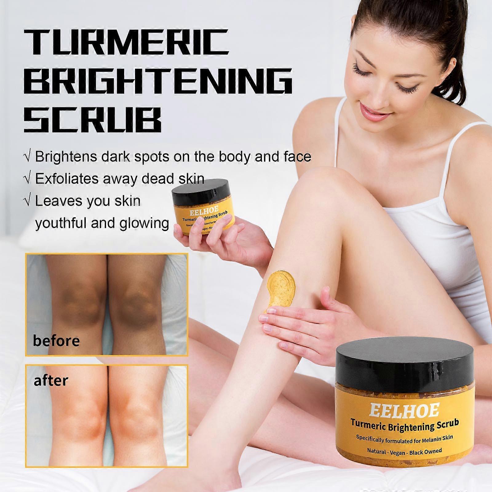 Kakanwo Turmeric Scrub Body Care Exfoliate Turmeric Scrub Body Wash Brightening Scrub Body And Whitening Body Scrub Multicolor