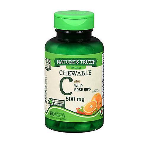 Sundance Nature's Truth Chewable C Plus Wild Rose Hips Tablets Natural Orange Flavor, 1000 Mg, 60 Tabs (Pack of 1)