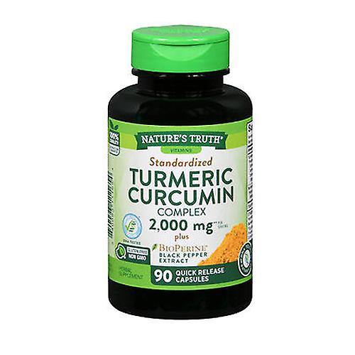 Sundance Nature's Truth Standardized Turmeric Curcumin Complex, 2000 Mg, 90 Tabs (Pack of 1)