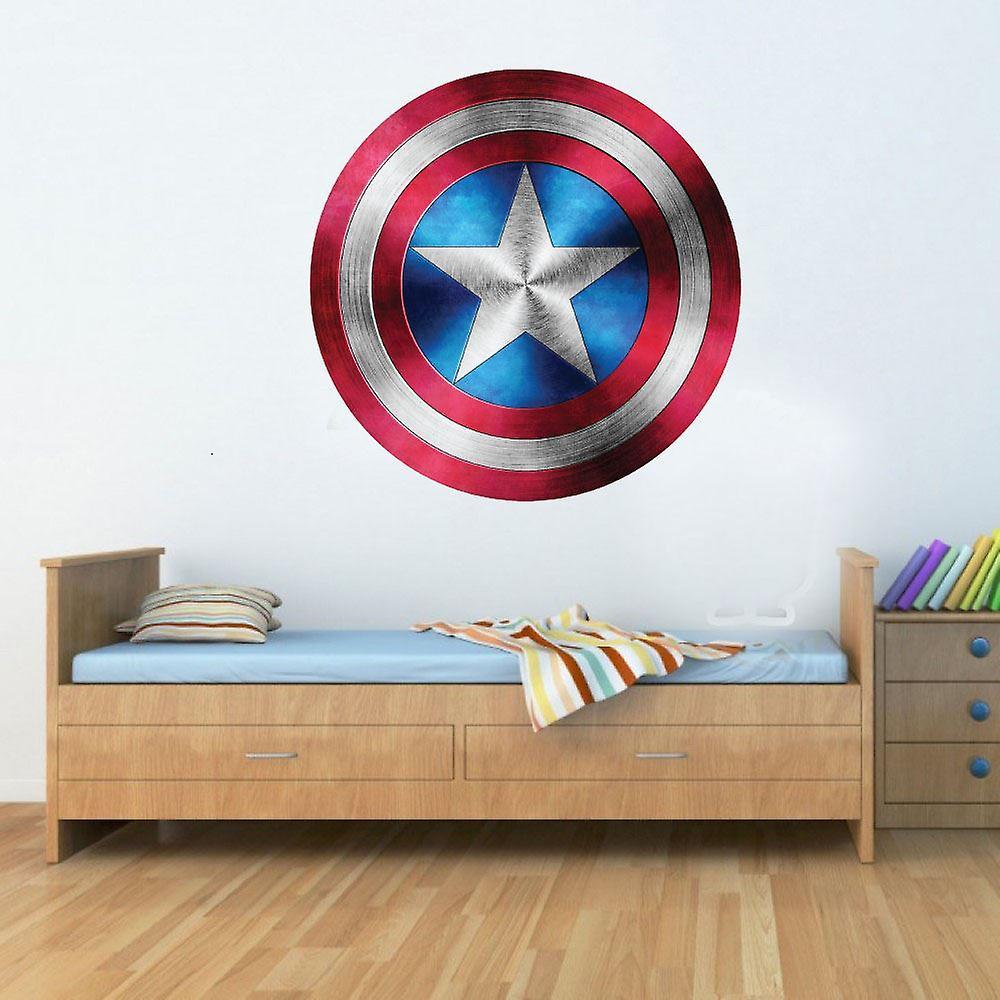 giZmoZ n gadgetZ American Shield Superhero Kids Bedroom Decal Wall Art Sticker Poster Medium 21cm