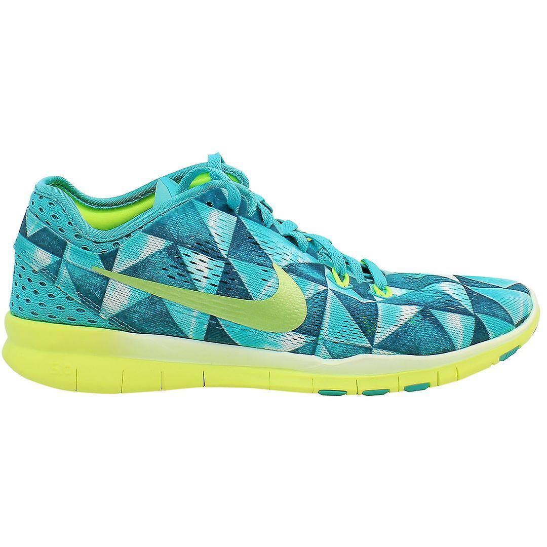 Nike Free 5.0 TR Fit PRT Lace Up Blue Synthetic Womens Trainers 704695 402 UK 5.5 EU 39 US 8