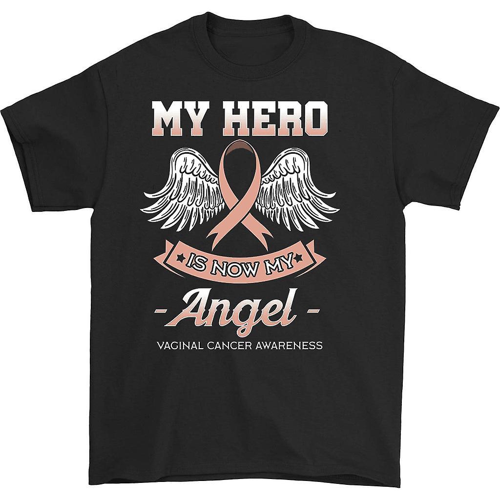 HISHARK My Hero is Now My Angel T-shirt Black M