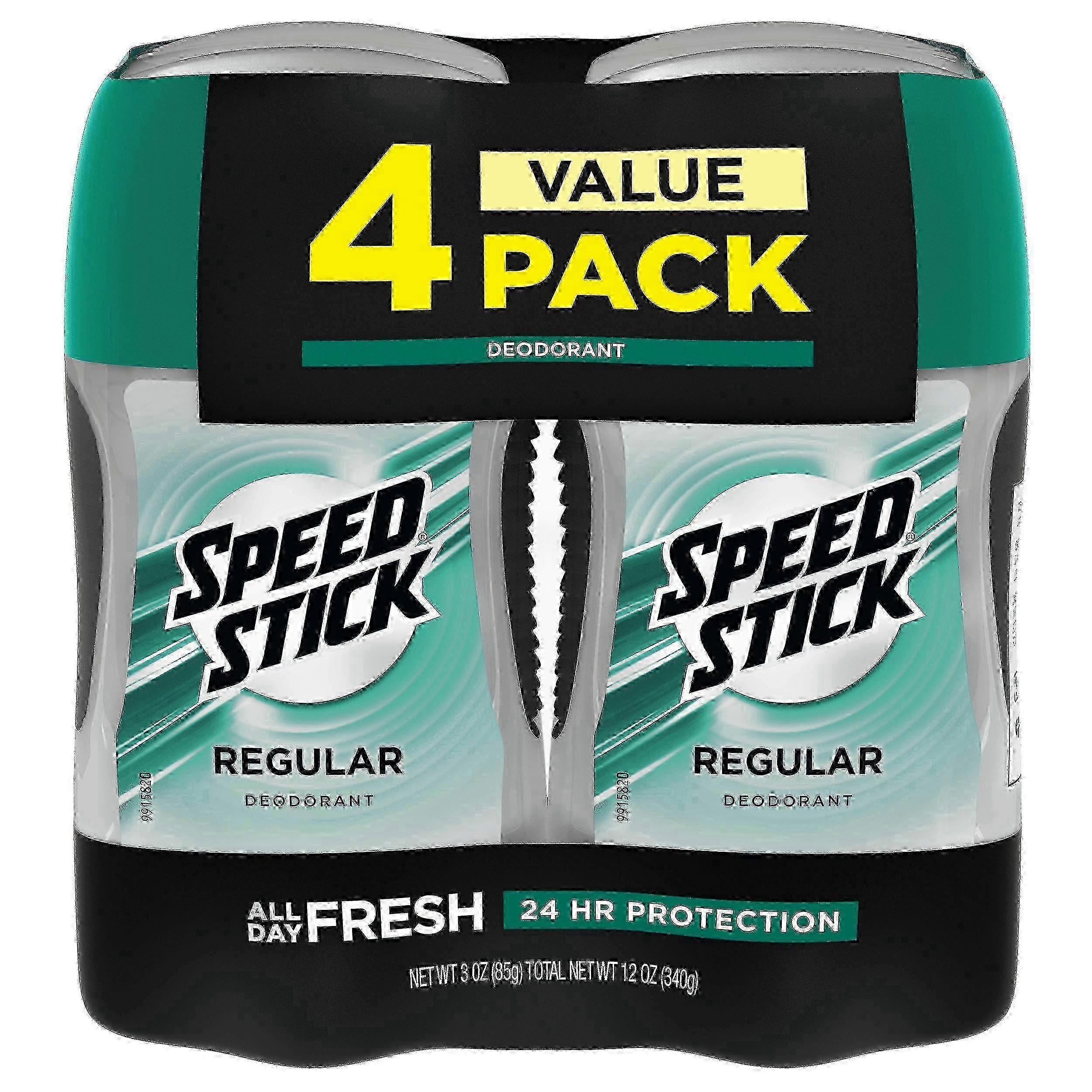 Speed Stick Deodorant For Men, Regular, 4 Ea