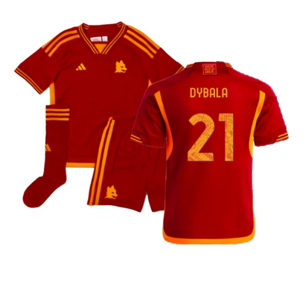 Adidas 2023-2024 AS Roma Home Mini Kit (DYBALA 21) Red 5-6 Years