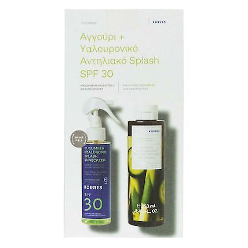 Korres Cucumber + Hyaluronic Sunscreen Splash SPF 30 150 ml & Cucumber Bamboo Shower Gel 250 ml