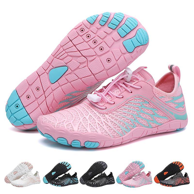 Yunshu Lorax Pro Barefoot Shoes For Men Women Hike Footwear, Non-Slip Riding Beach Shoes Pink 42