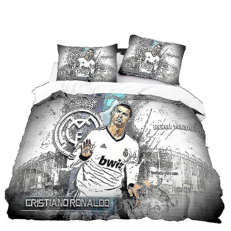 Sbdy Digital Printed Bedding Set Football Star 3pcs Children's Dream Bedding Set Duvet Covers And Pillowcases Color FT10 180CM 200CM