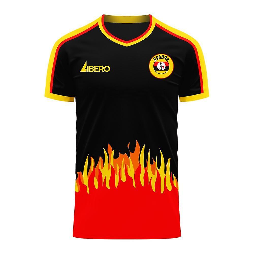 Libero Sportswear Uganda 2024-2025 Home Concept Football Kit (Libero) Orange XL