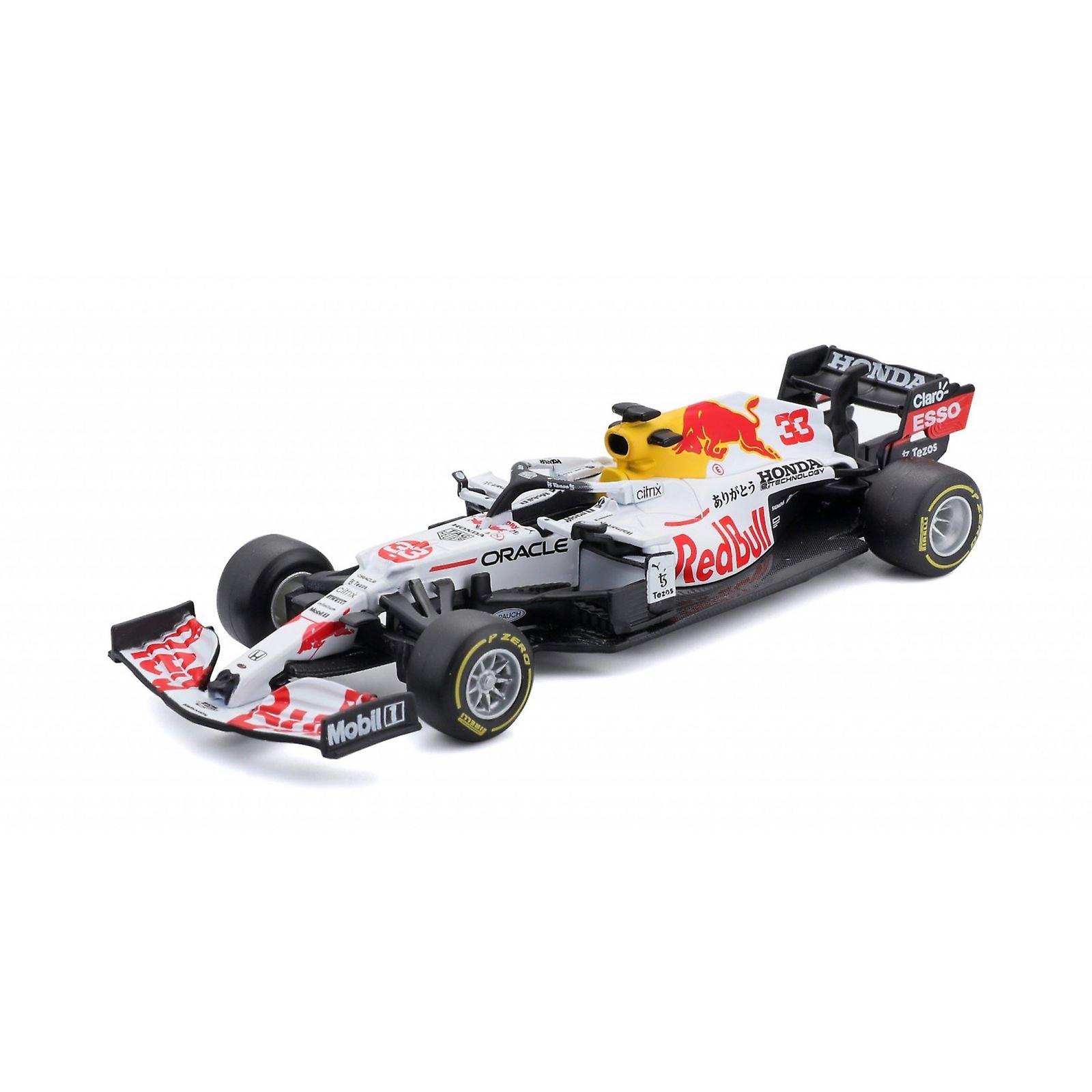 Bburago Red Bull Racing RB16B Diecast Model Max Verstappen White