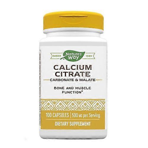 Nature's Way Calcium Citrate, 100 Caps (Pack Of 1)