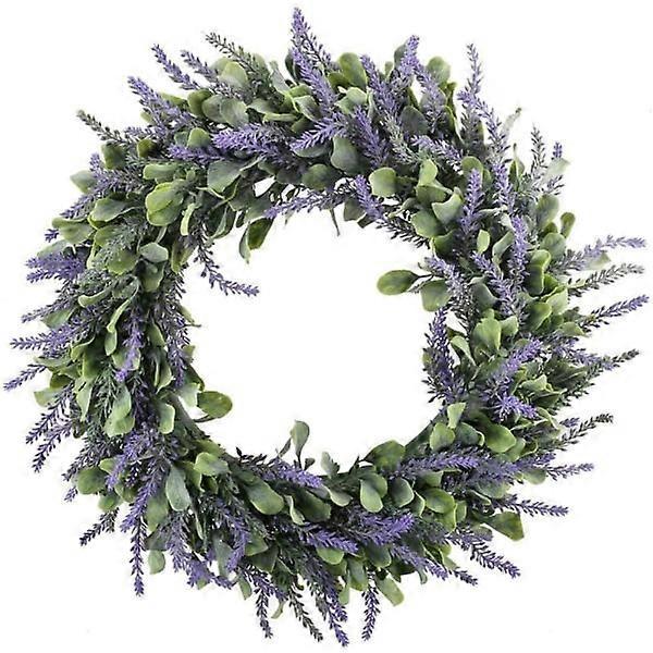 Yuheng Artificial Lavender Wreath Decorative Door Wreath Decorative