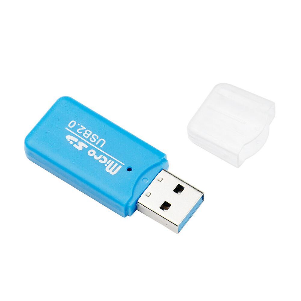 Sinknap Mini Portable Usb 2.0 Tf Micro Sd Memory Card Reader For Pc Laptop Computer Blue