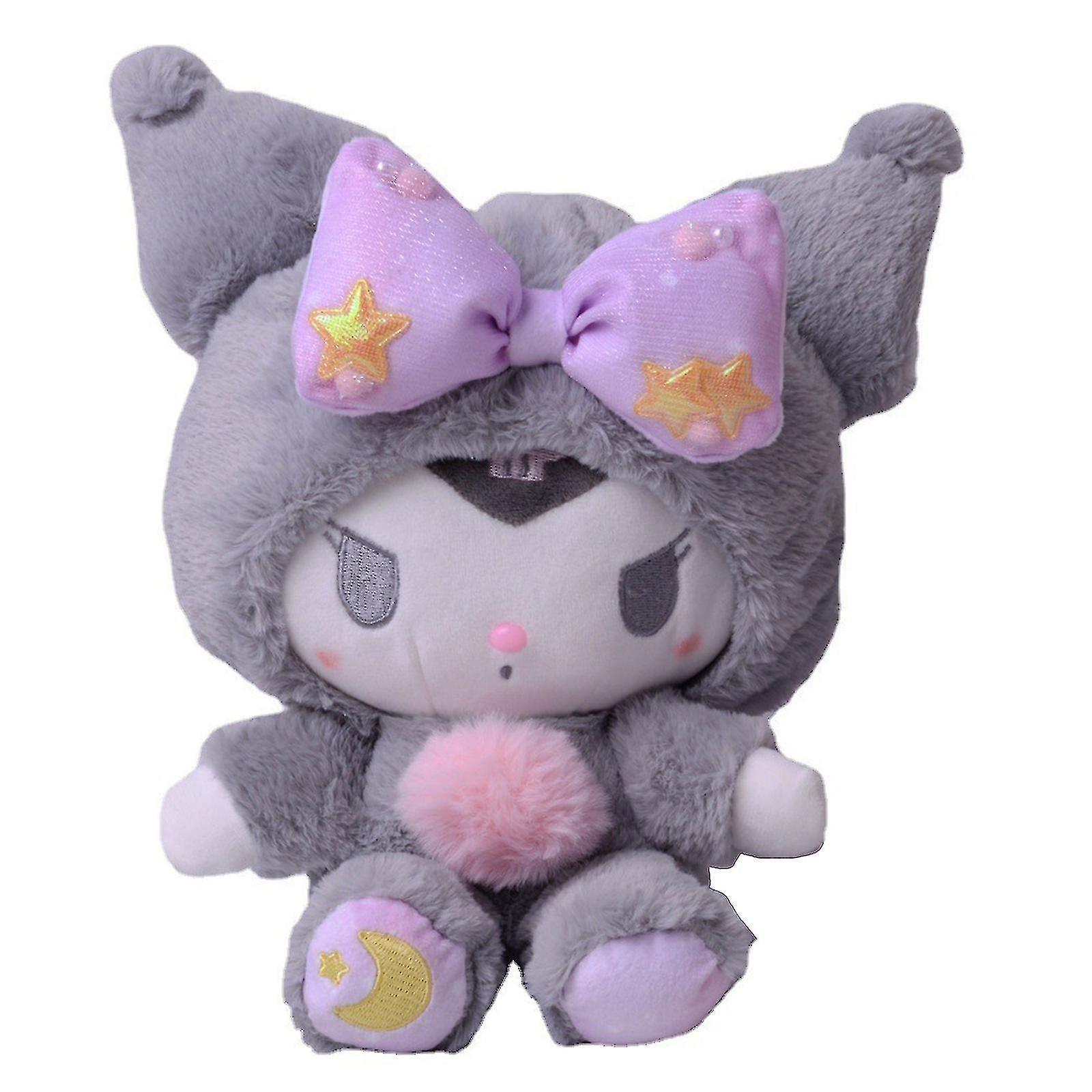 Mlsilm My Melody Kuromi Cinnamoroll Hello Kitty Doll Toy Figure Pendant Plush Toy Gift Kulomi 23CM