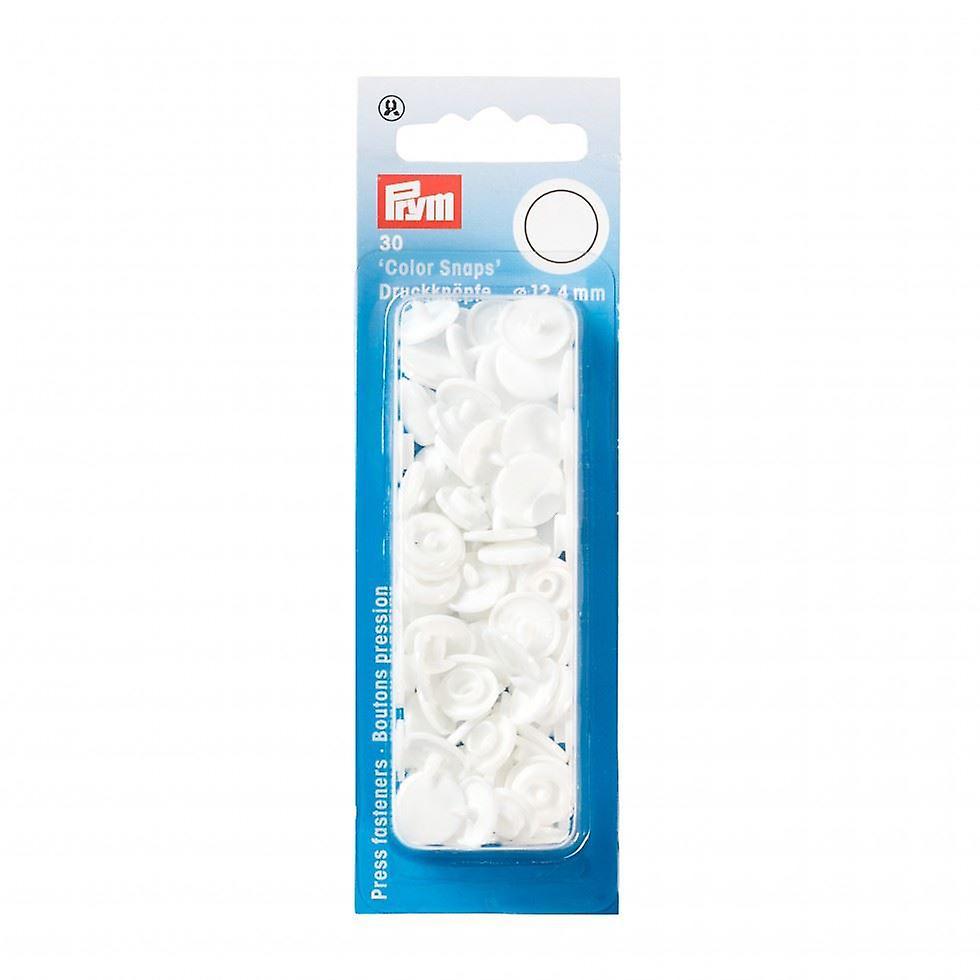 Prym Snaps Press Fasteners  White - per pack of 30