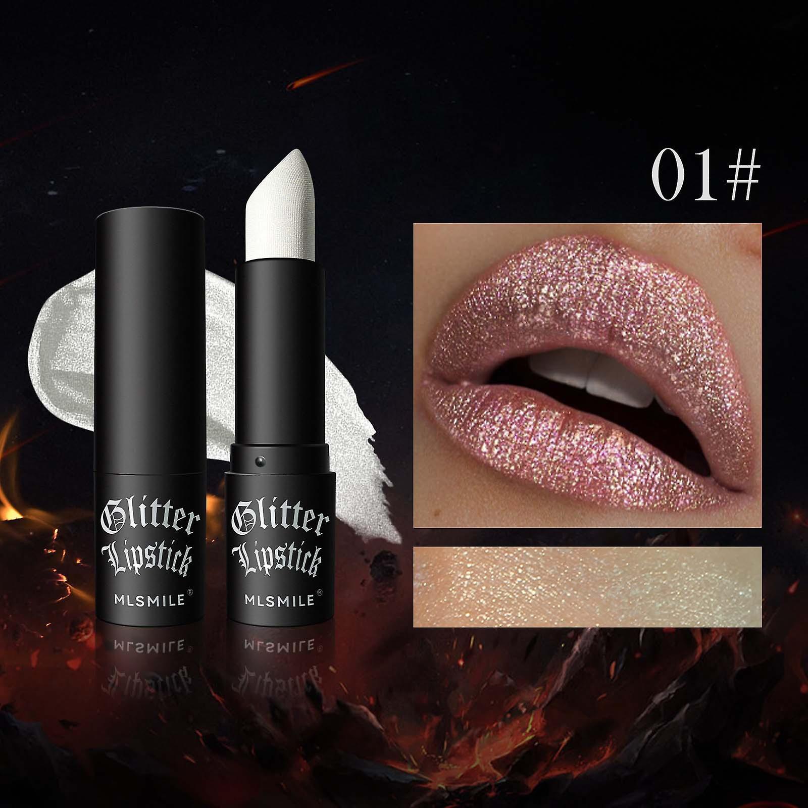 Flye Glitter Lipstick Diamond Metal Glitter Matte Lipstick Waterproof Durable Lipstick Matte Lipstick Lipstick A