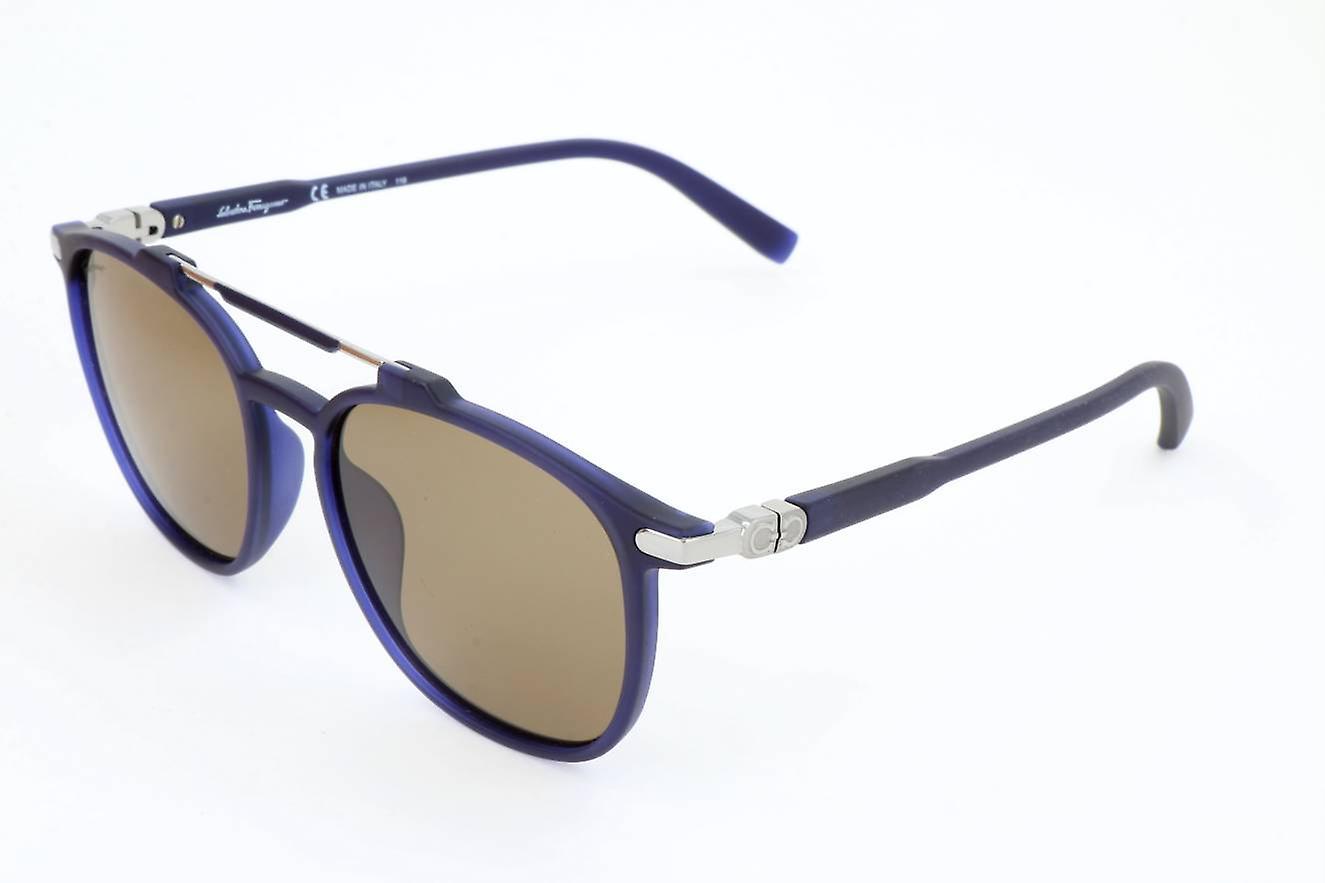 Sunglasses Ferragamo SF893S 427 MATTE BLUE 54/17/145 MAN 54 mm