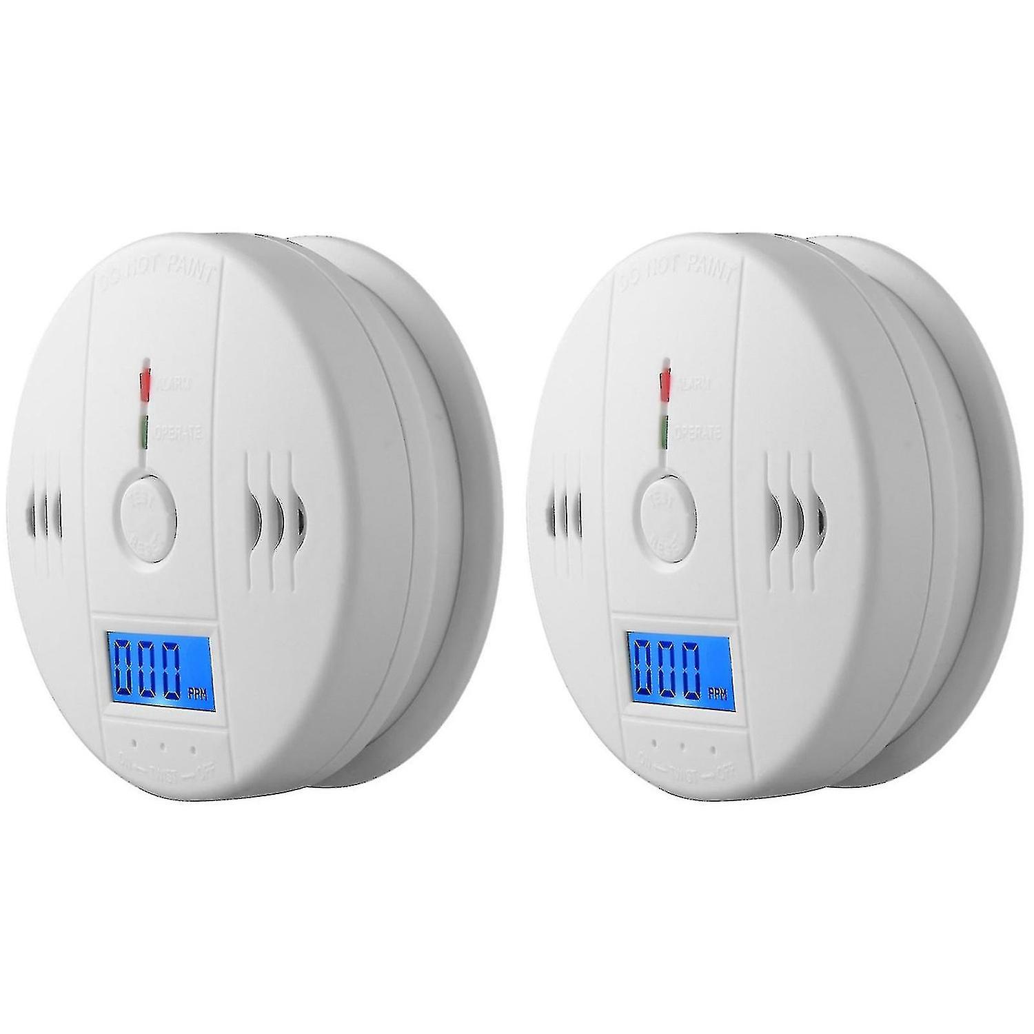 Guangzhou Yunlan Trading Co., 2 Pack Smoke Detector And Carbon Monoxide Detector Alarm With Lcd Display A