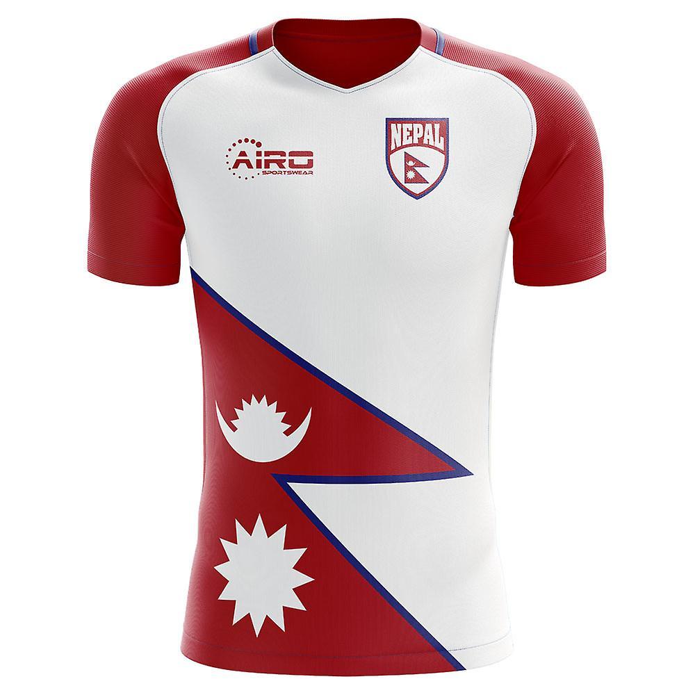 Airo Sportswear 2023-2024 Nepal Home Concept Football Shirt - Little Boys White SB 4/5yrs (104-110cm)