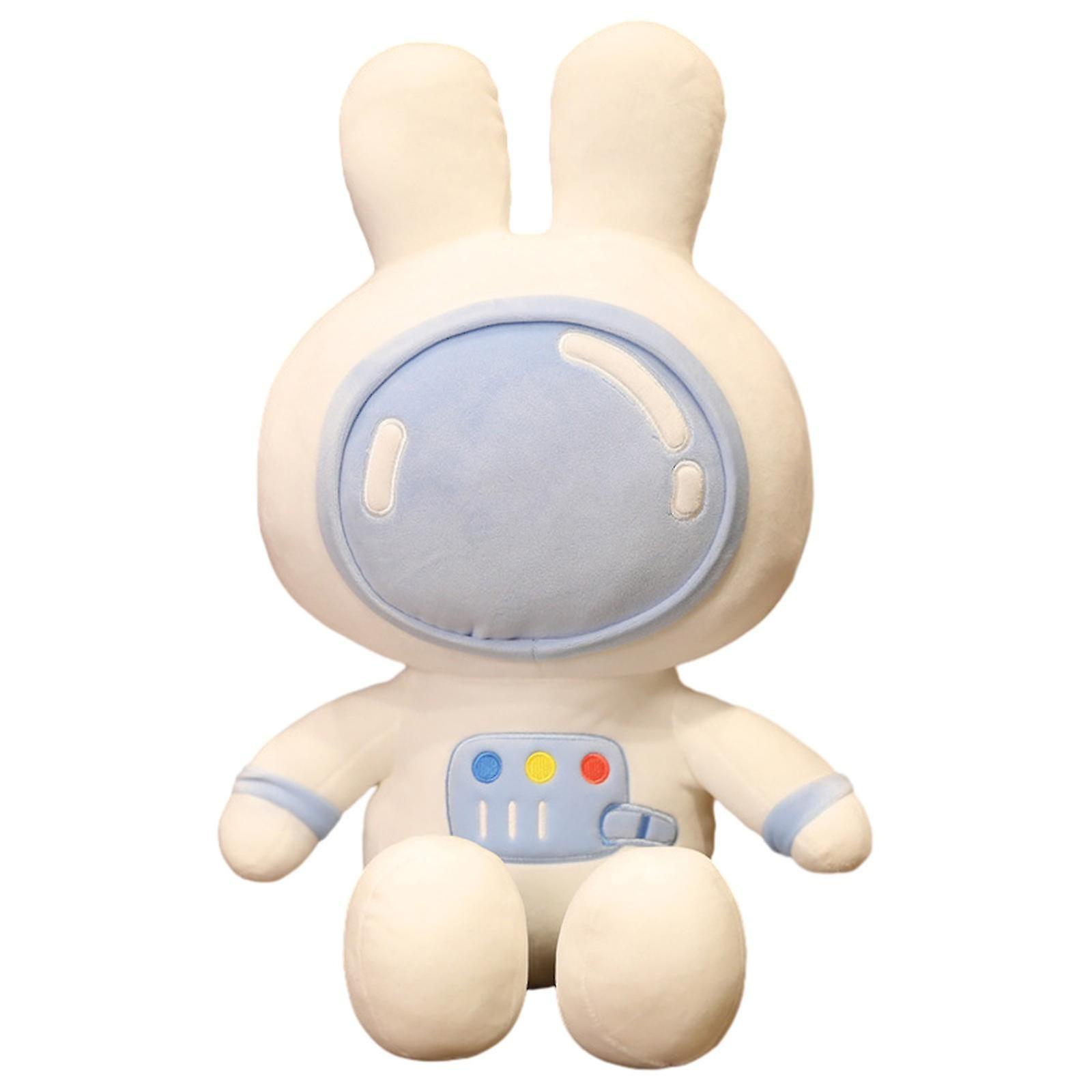 Wfuo Creative Space Rabbit Plush Toy Astronaut White Rabbit Doll Doll Large Doll Pillow Childrens Gift blue