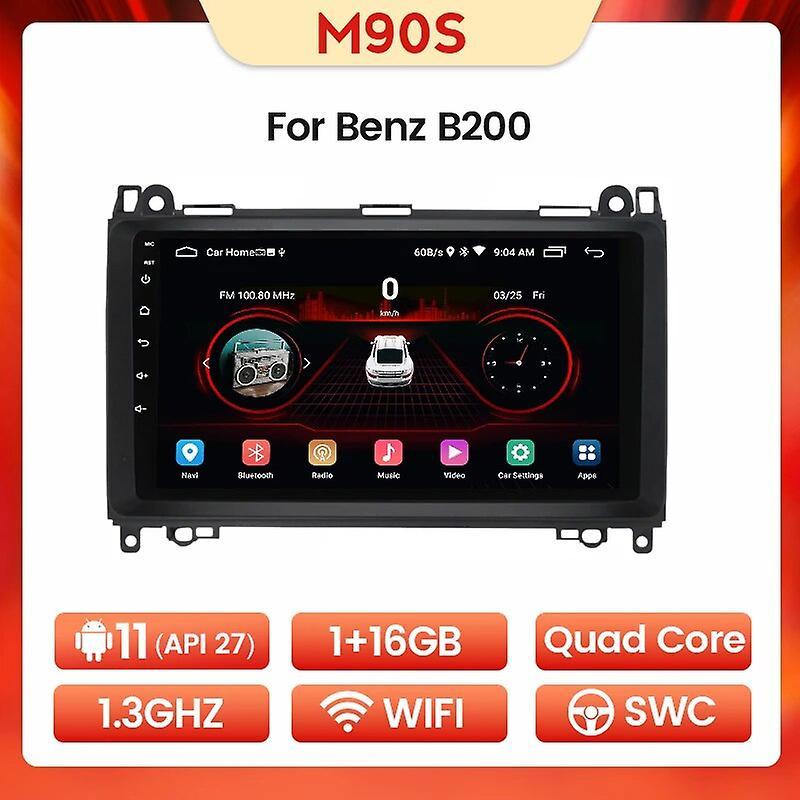 Eccpp 1280*720 Car Radio Gps For Mercedes Benz B200 A Classe B W169 W245 Viano W639 Carplay Android Auto Multimedia Player M90S 1G 16G