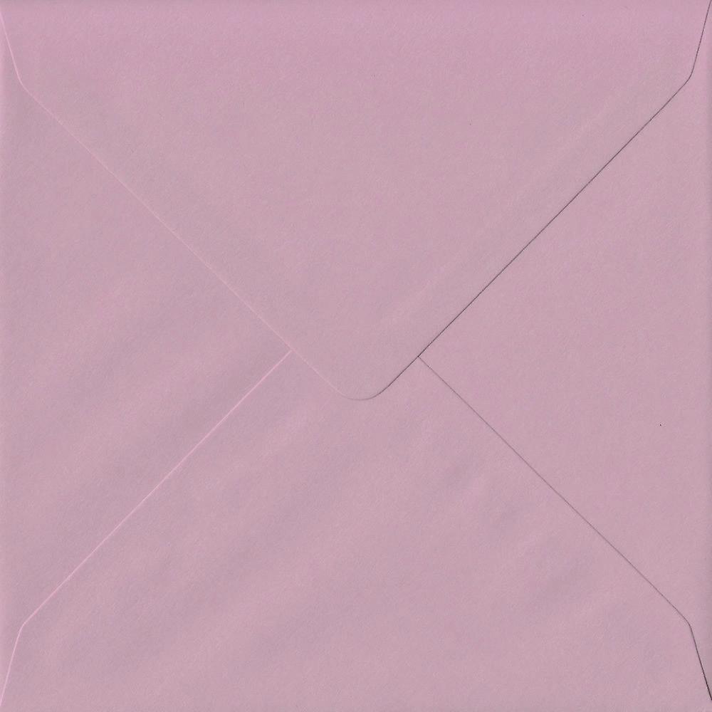 ColorSono Vintage Pink Gummed 155mm Square Dusky Pink Envelopes. 135gsm GF Smith Colorplan Paper. 155mm x 155mm. Banker Style Envelope. 50