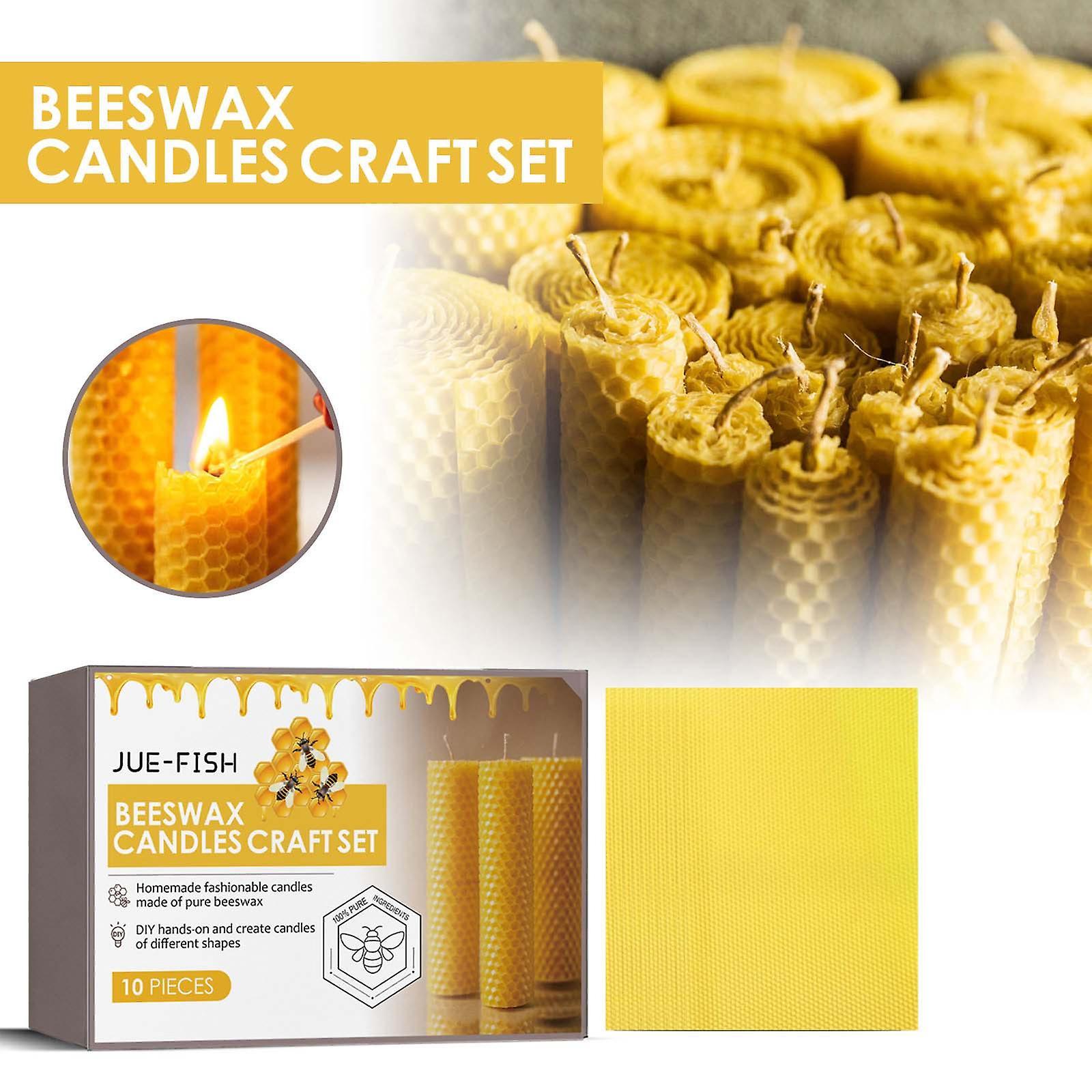 Gaoguang Tool Boxes 243875Beeswax Candles Set For 10 Candles Pureness Beeswax Make Your Own Beeswax Candles With Beeswax Plates243875 Multicolor