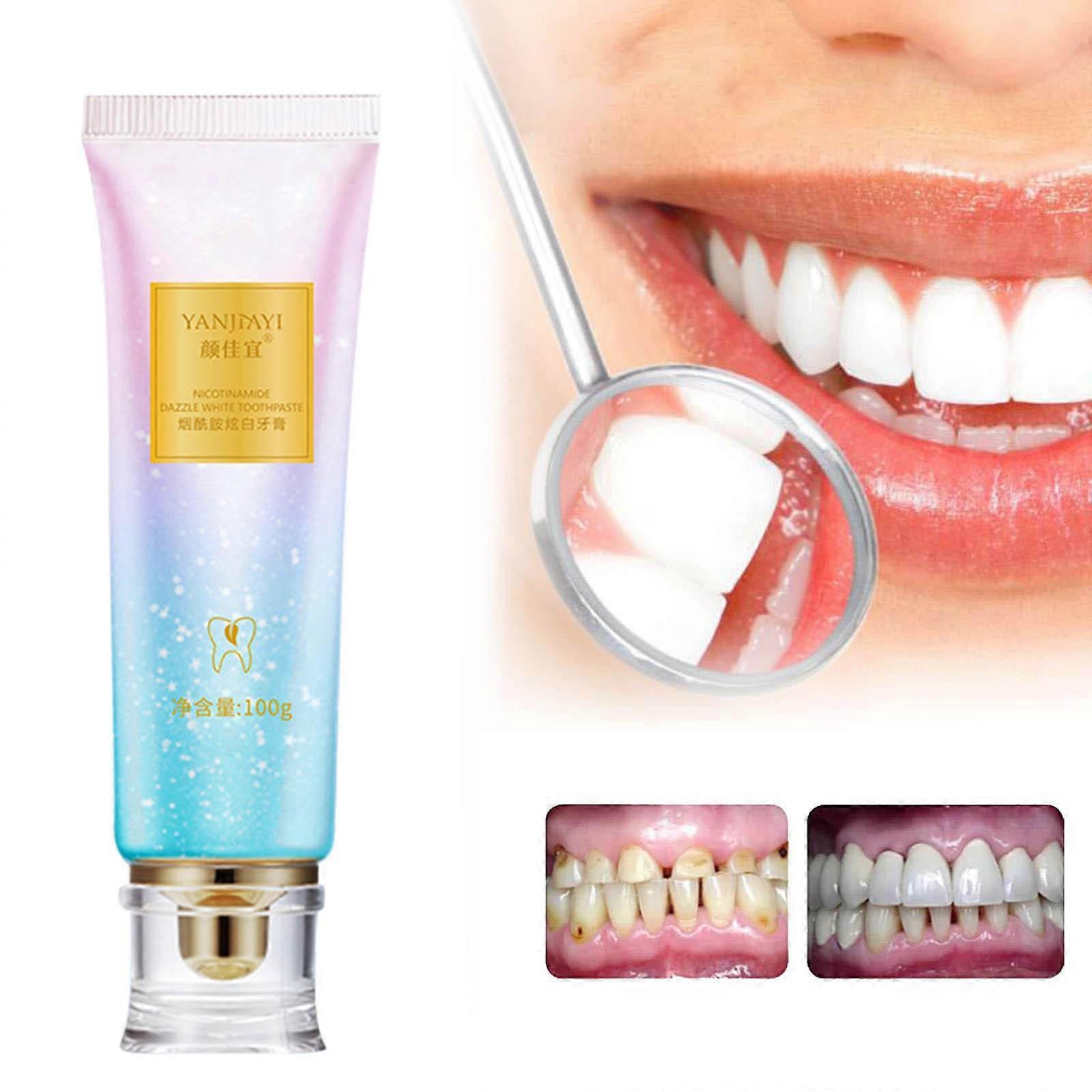 unbrand Nicotinamide Whitening Toothpaste Cleaning Fresh Breath Bright Tooth Peach Toothpaste 100g Toothpaste A