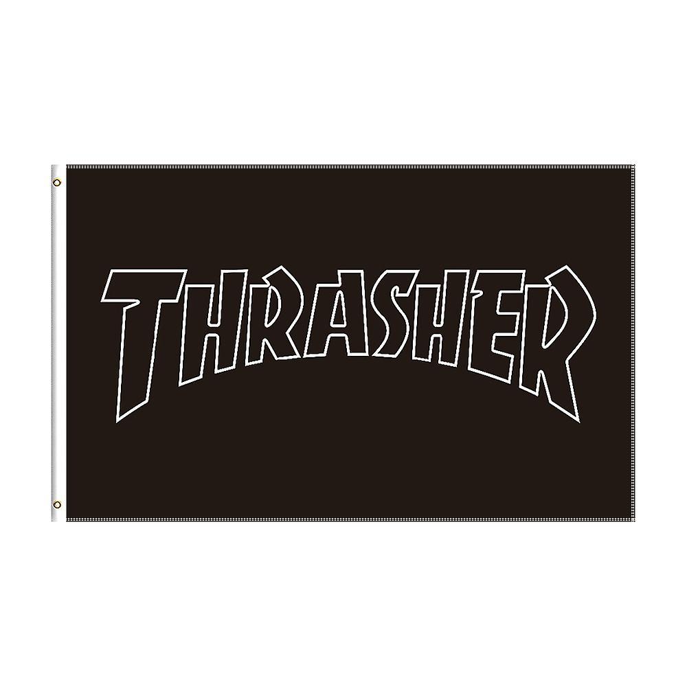 Redkid 3x5 Ft Thrasher Flag Polyester Printed Pop Culture Banner For Decor 60 X 90cm C-9