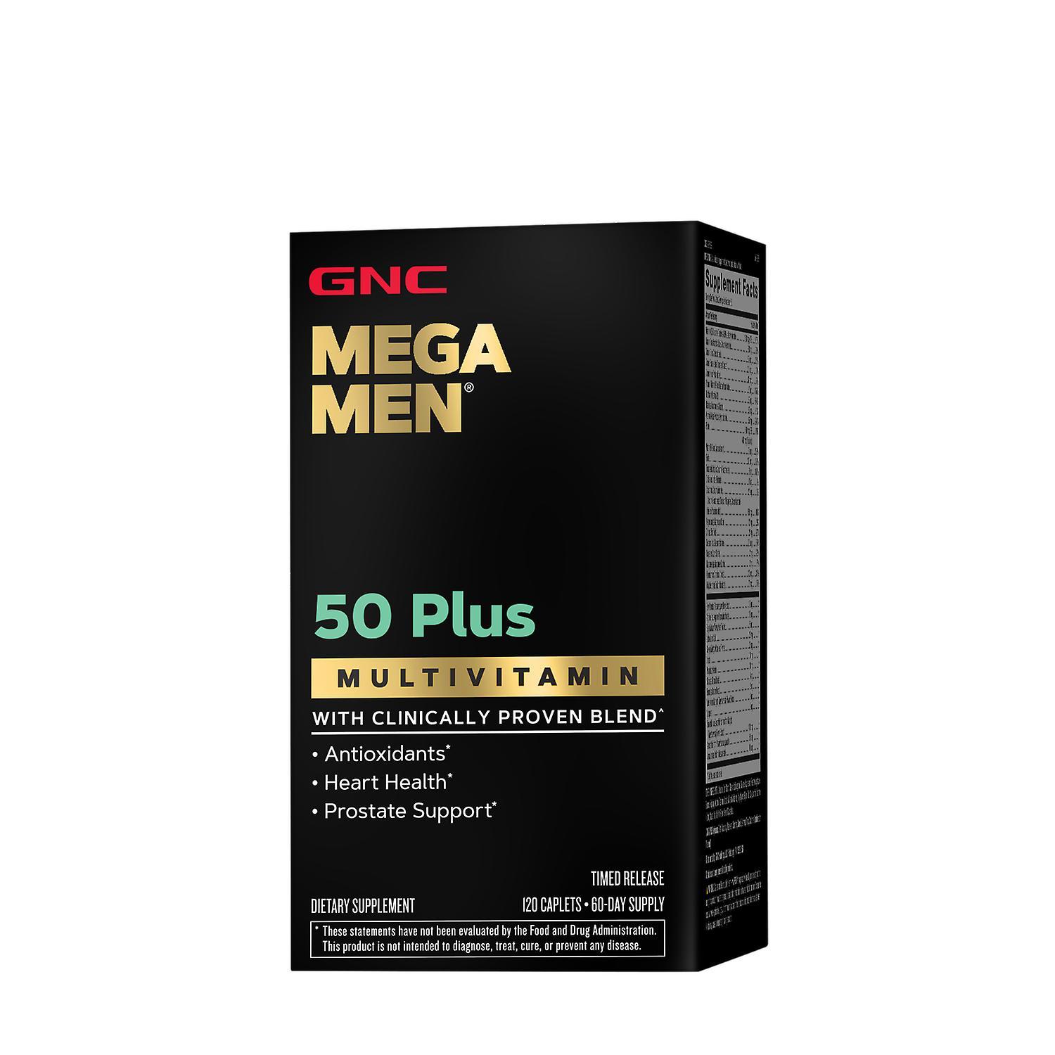 Gnc mega men 50 plus multivitamin tablet