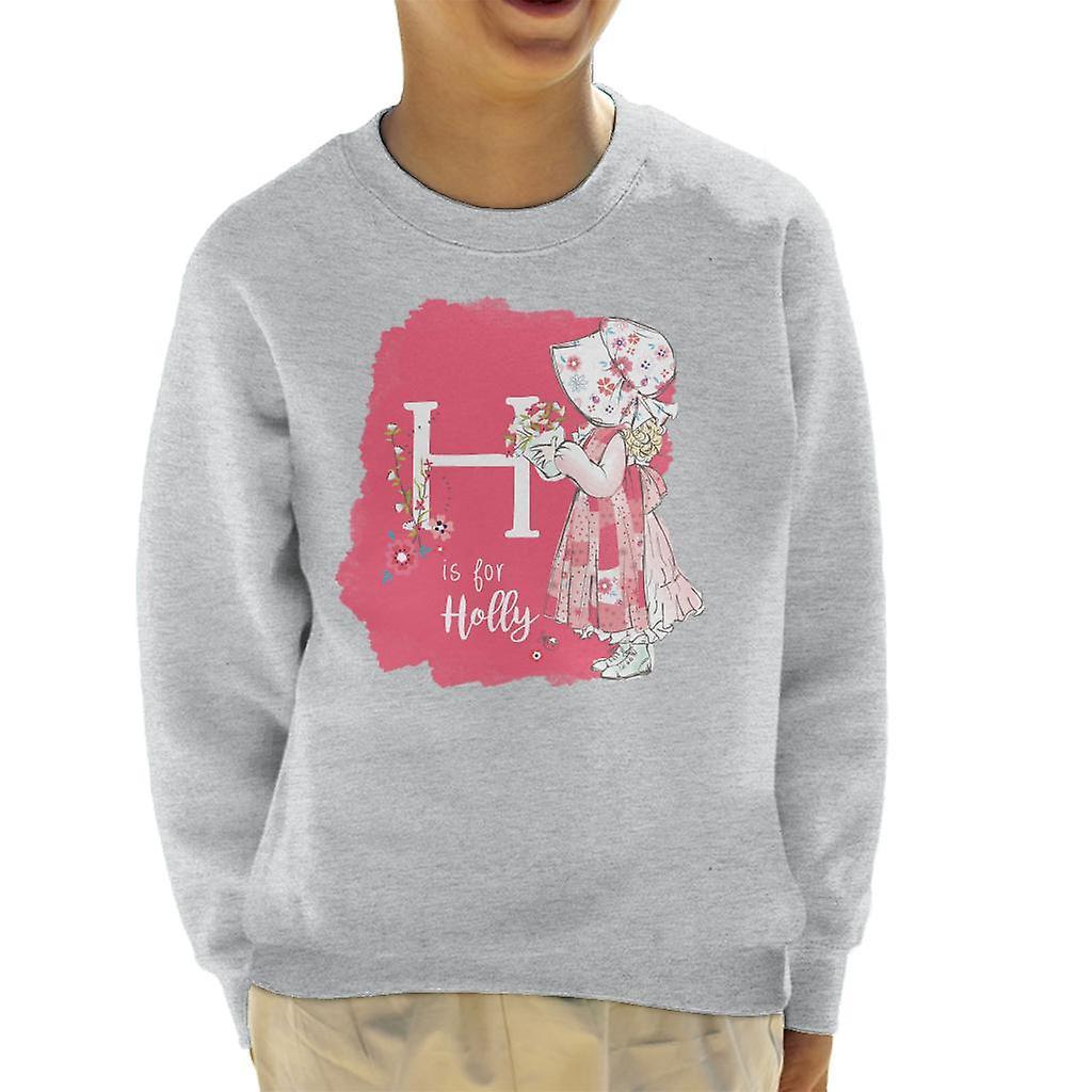 Holly Hobbie H Is For Holly Kid's Sweatshirt Heather Grey X-Large (12-13 yrs)