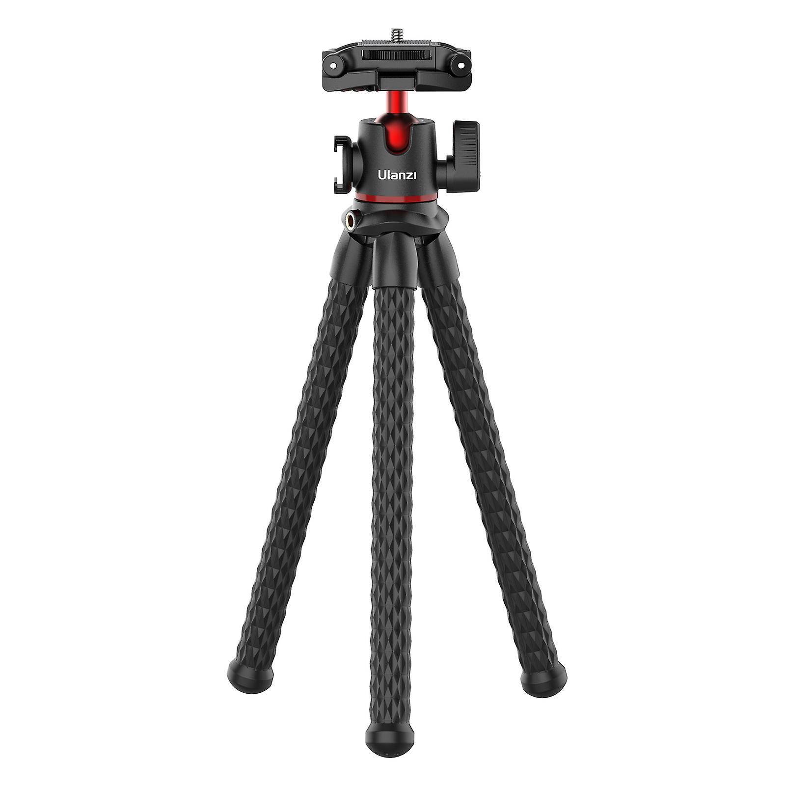 ULANZI MT-33 Multifunctional Flexible Mini Octopus Tripod with Cold Shoe Mount 360 Rotatable Panoramic Ball Head Quick Release Plate Max. 2KG Load Bea