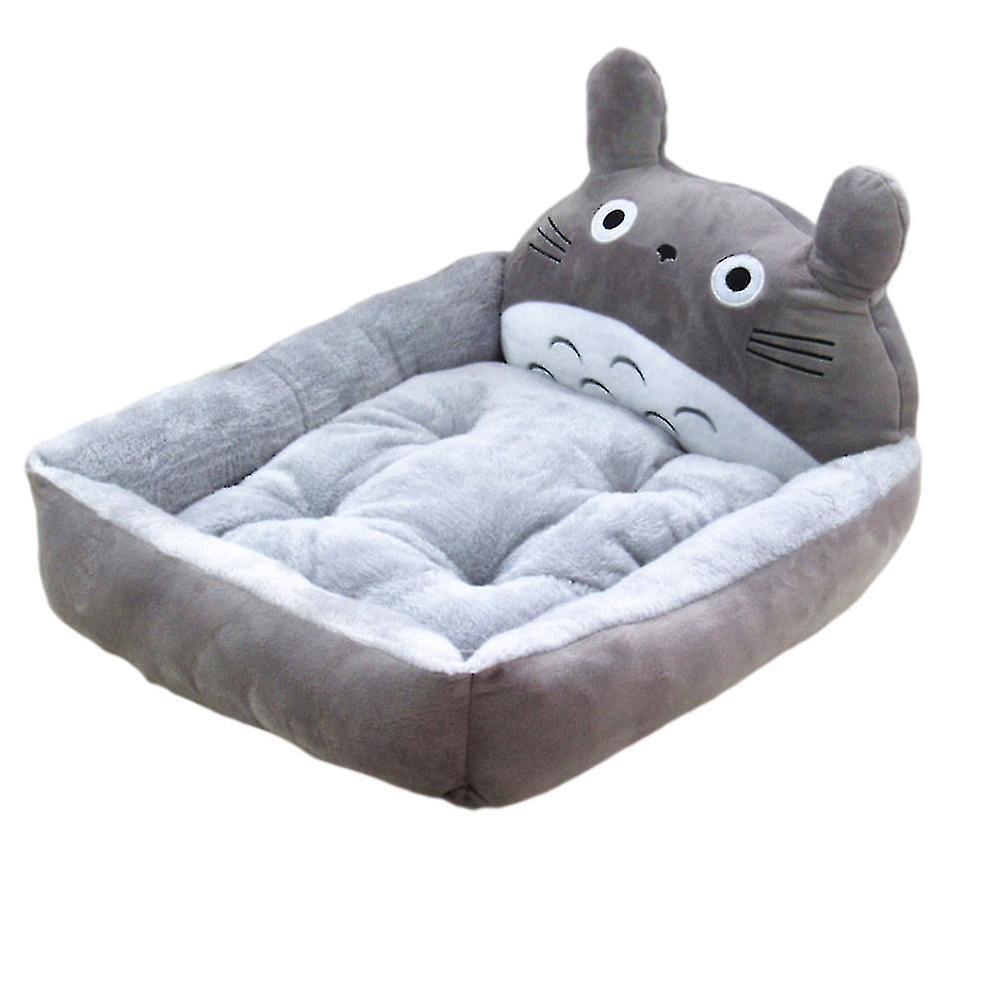 Shznv Grey Totoro Removable Cat Dog Kennel Cartoon Pet Supplies Bed Mat M