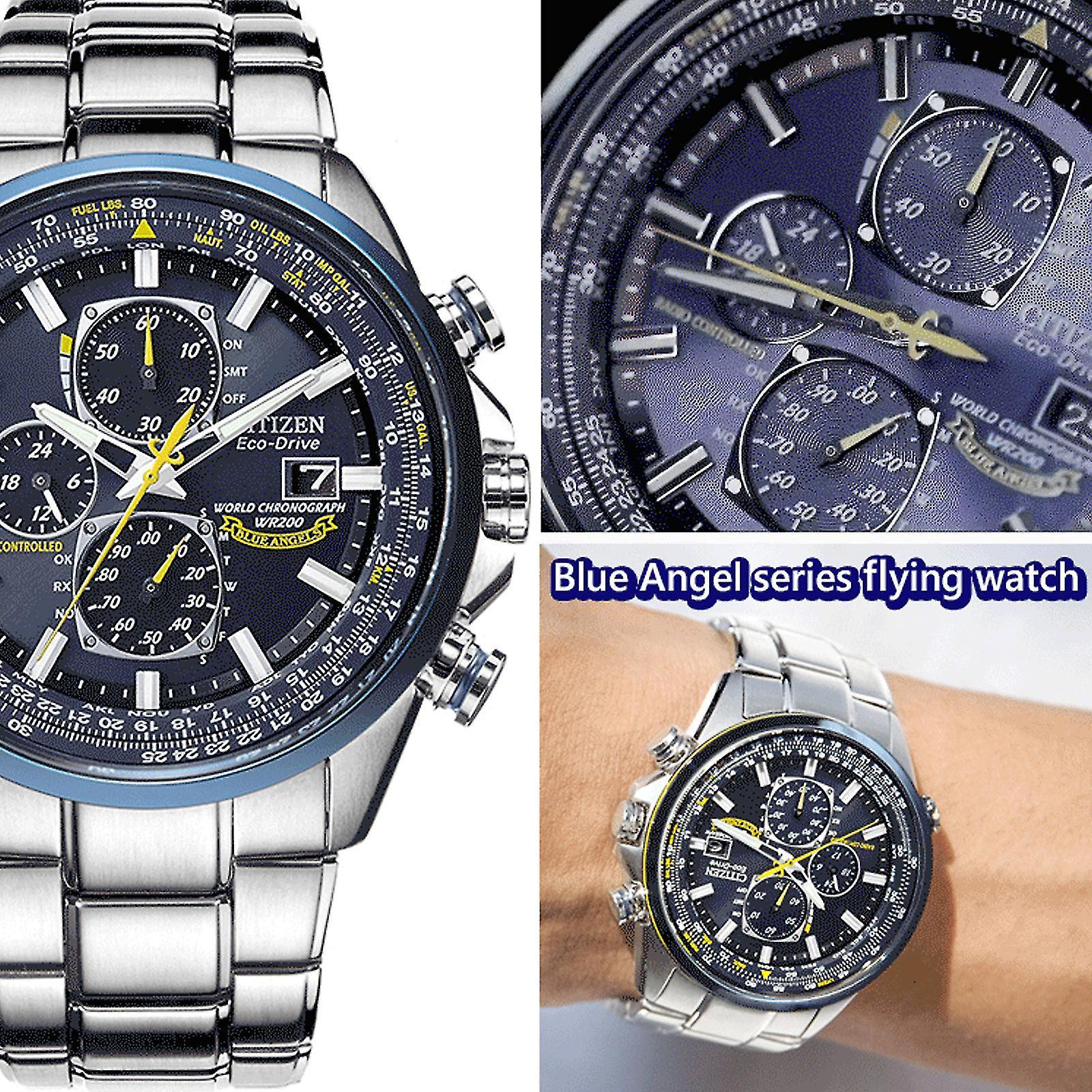 Otwoo Citizen Men's Eco-drive Promaster Skyhawk A-t Blue Angels Watch 45mm,100% New Black