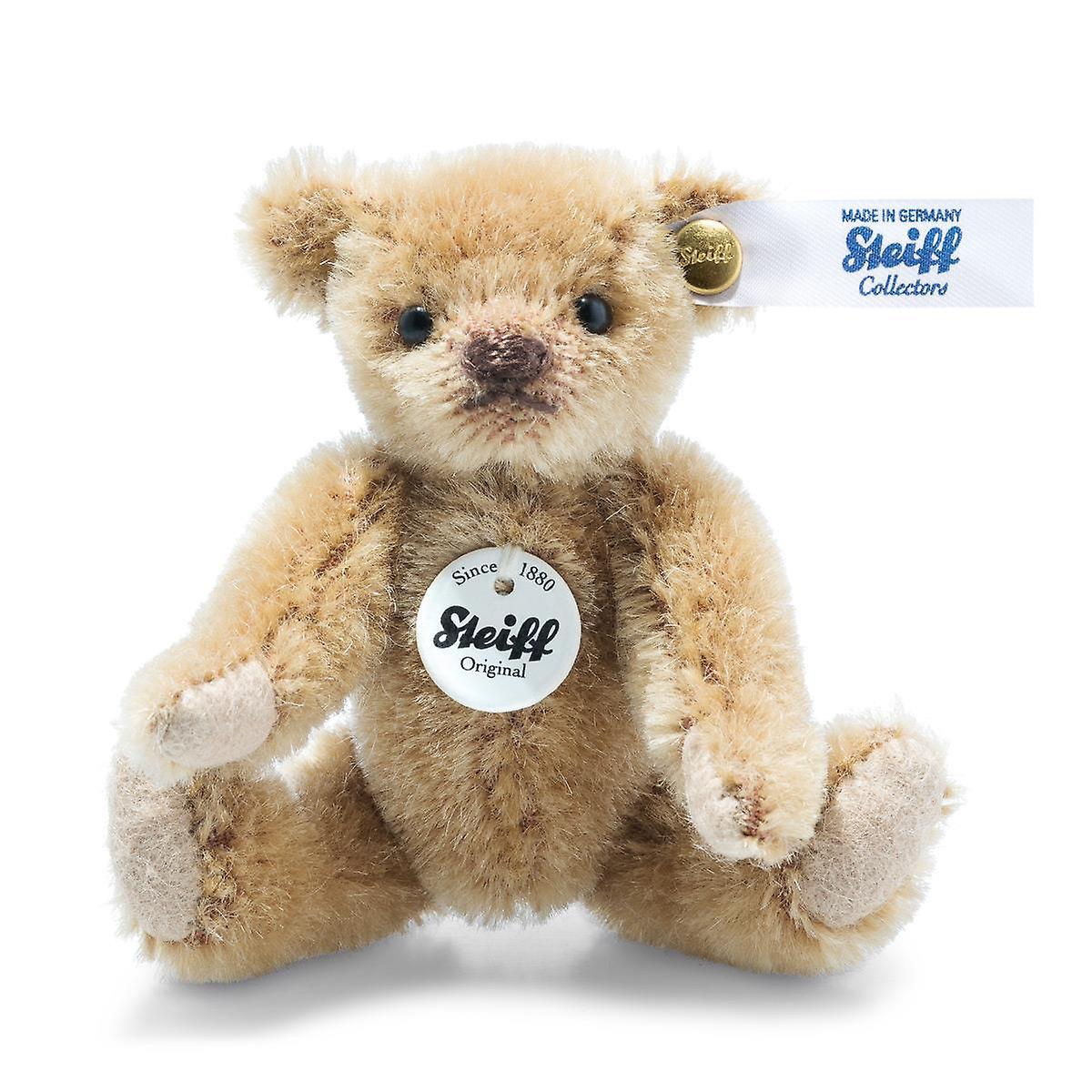 Steiff Beige Mini Mohair Jointed Teddy Bear - 9 cm