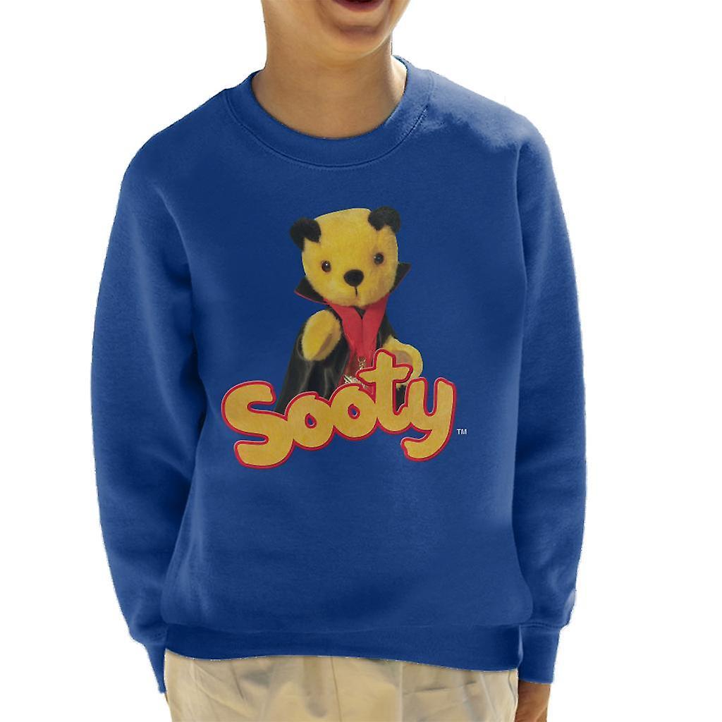 Sooty Halloween Vampire Kid's Sweatshirt Royal Blue Large (9-11 yrs)