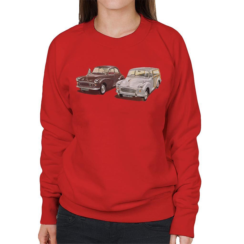 Morris Minor Classic British Motor Heritage Women's Sweatshirt Red Small