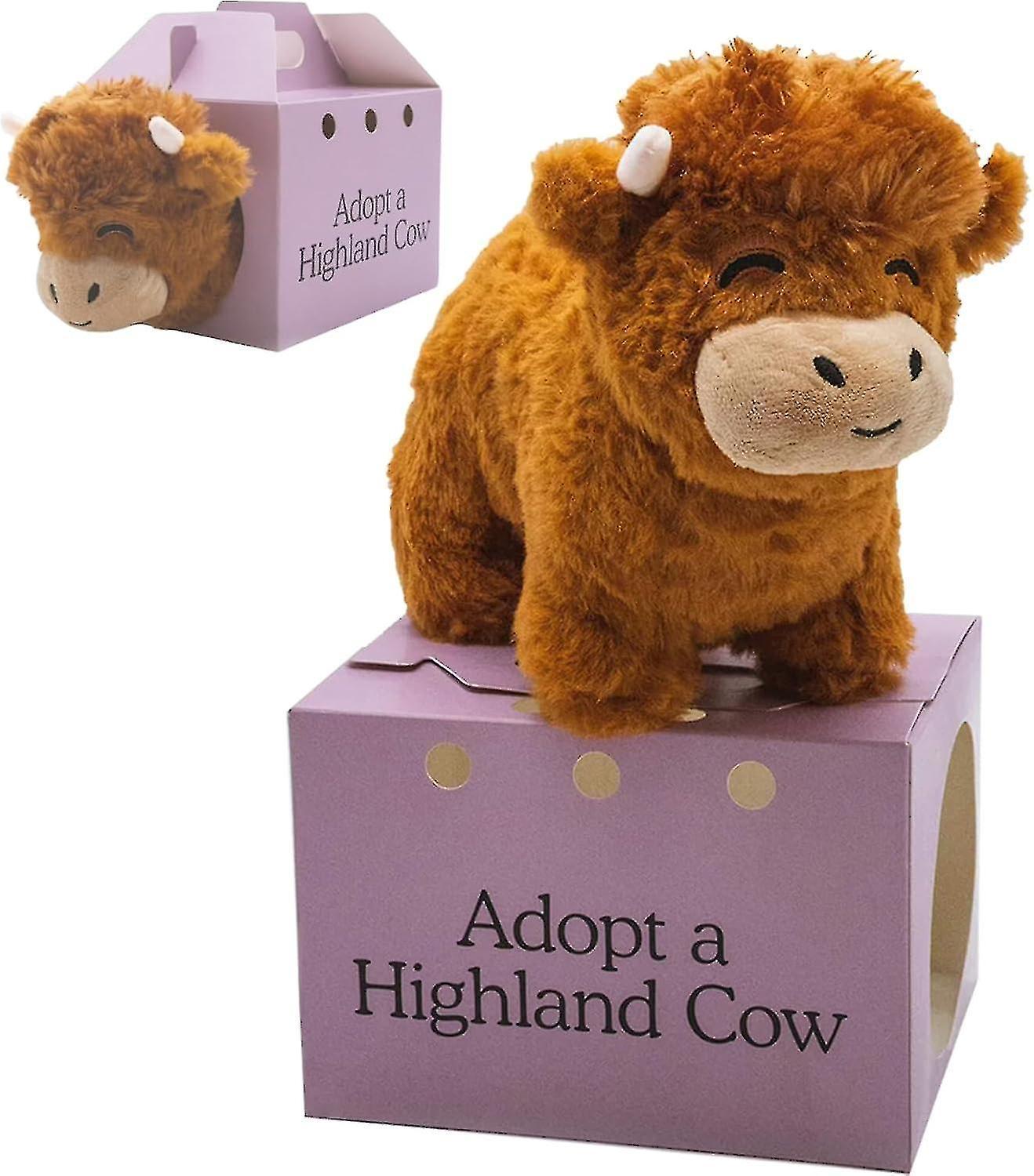 Highland Cow Plush Toy Highland Cow Legend Plushie - Soft and Cuddly Stuffed Animal Doll for Kids and Adults - Perfect Birthday Gift