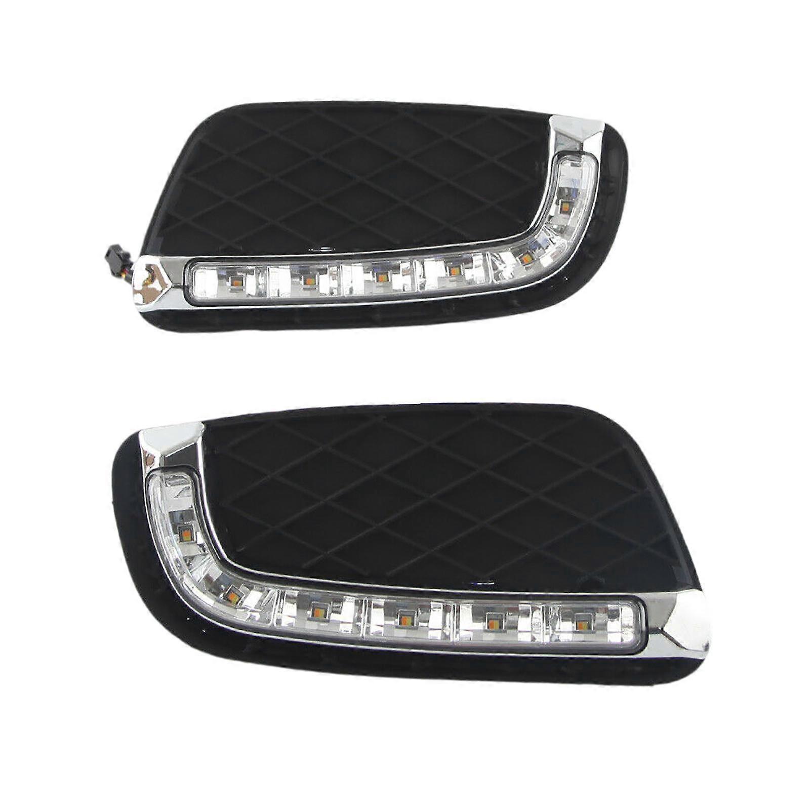 Unbrand LED DRL Daytime Running Turn Signal Fog Light Fit For 08-20 Benz Smart Fortwo NEW