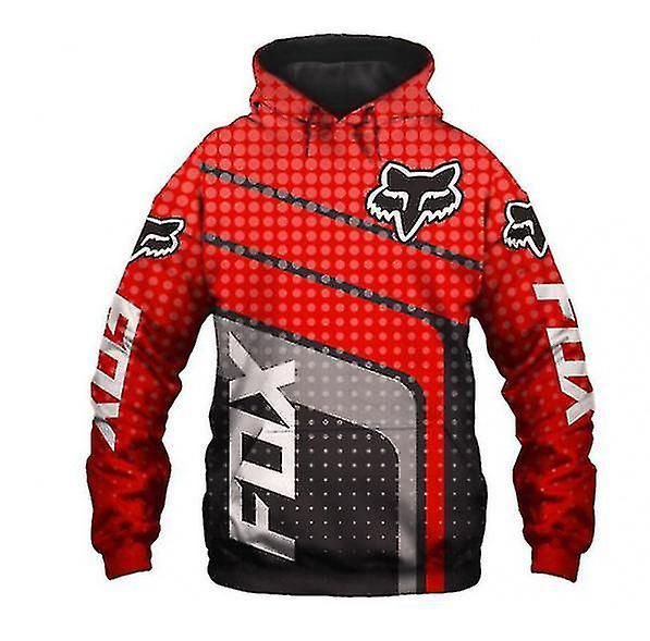 Men's Hoodie Fash Fox 3d Digital Print Pulr Sleeve Women's Hooded Sport Sweatshirt #calu XC900143 4XL 195-205CM